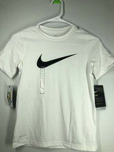 NIKE Dri-Fit Anti-Odor T-Shirt White Youth Size Small NWT $20